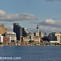 Buy canvas prints of Liverpool Waterfront Panorama 2021 by Bernard Rose Photography