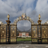 Buy canvas prints of Warrington Town Hall Golden Gates by Bernard Rose Photography