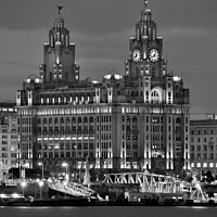 Buy canvas prints of Royal Liver Building Liverpool by Bernard Rose Photography