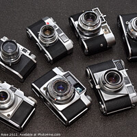 Buy canvas prints of Vintage Rangefinder Camera Collection by Bernard Rose Photography