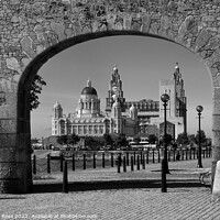 Buy canvas prints of Salthouse Dock Archway Liverpool by Bernard Rose Photography