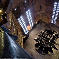 Buy canvas prints of Liverpool Anglican Cathedral bell tower interior by Bernard Rose Photography