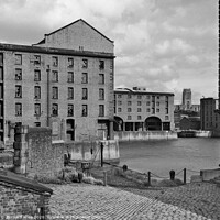 Buy canvas prints of Albert Dock from 1974 by Bernard Rose Photography