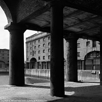 Buy canvas prints of Albert Dock from 1974 by Bernard Rose Photography