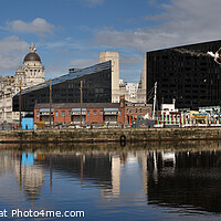 Buy canvas prints of Museum of Liverpool and Pier Head from Albert Dock by Bernard Rose Photography