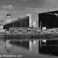 Buy canvas prints of Museum of Liverpool and Pier Head from Albert Dock by Bernard Rose Photography
