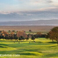 Buy canvas prints of Heswall Golf Course Panorama by Bernard Rose Photography