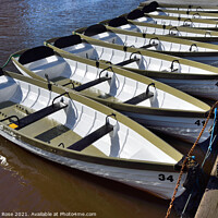 Buy canvas prints of Chester Rowing Hire Boats by Bernard Rose Photography