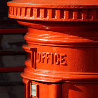 Buy canvas prints of Red Post Box by Bernard Rose Photography