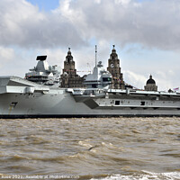 Buy canvas prints of HMS Prince of Wales in Liverpool by Bernard Rose Photography