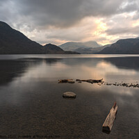 Buy canvas prints of moody ullswater by louise wilson