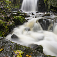 Buy canvas prints of autumn in Lumsdale by louise wilson