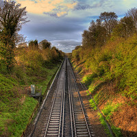Buy canvas prints of Railway Tracks by Eddie Howland