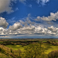 Buy canvas prints of Over the South Downs by Eddie Howland