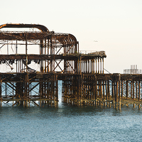 Buy canvas prints of Brighton West Pier by Eddie Howland