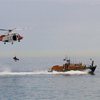 Buy canvas prints of Coastguard Rescue by Eddie Howland
