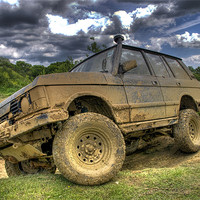 Buy canvas prints of Off Roading 4x4 by Eddie Howland