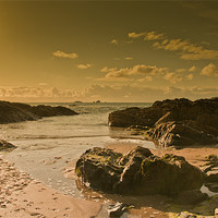 Buy canvas prints of Cornish Coast in the Evening by Eddie Howland