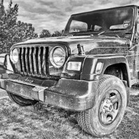 Buy canvas prints of Jeep Wrangler 4x4 by Eddie Howland
