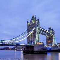 Buy canvas prints of Tower Bridge in London by Karol Kozlowski