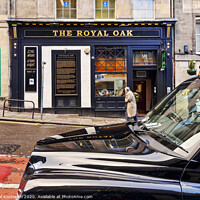 Buy canvas prints of The Royal Oak Pub in Edinburgh by Karol Kozlowski