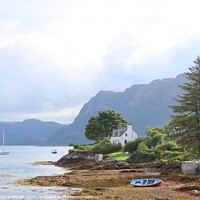 Buy canvas prints of Cottage at Plockton by Thelma Blewitt