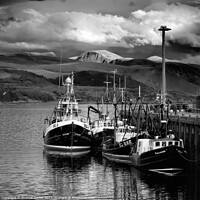 Buy canvas prints of Ullapool Harbour and Loch Broom by Andrew Davies