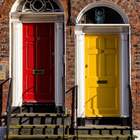 Buy canvas prints of Liverpool Hope Street doors by Andrew Davies