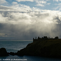 Buy canvas prints of Stormy sky at Dunnottar Castle, Aberdeenshire by Andrew Davies