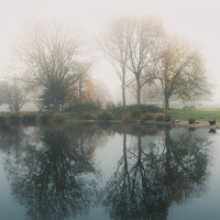 Buy canvas prints of Reflection in the mist by Tomasz Goli