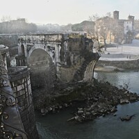 Buy canvas prints of Broken bridge by Tomasz Goli