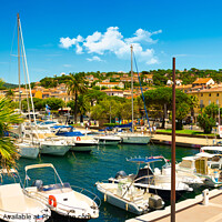 Buy canvas prints of The marina of Saint Maxime in the Provence-Alpes-Cote d'Azur  by Thomas Klee