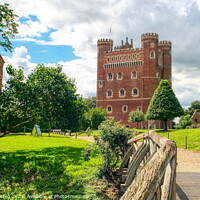 Buy canvas prints of Tattershall Castle Sunny Day by Helkoryo Photography