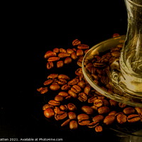 Buy canvas prints of Turkish coffee cup close up by Helkoryo Photography