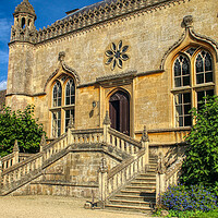 Buy canvas prints of Lacock Abbey Fox Talbot Museum Front by Helkoryo Photography