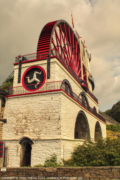 Laxey Wheel 1 Isle of Man Lady Isobella Picture Board by Helkoryo Photography