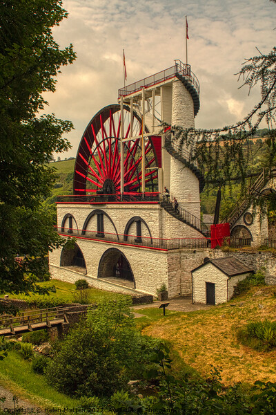 Laxey Wheel 5 Isle of Man Lady Isobella Picture Board by Helkoryo Photography