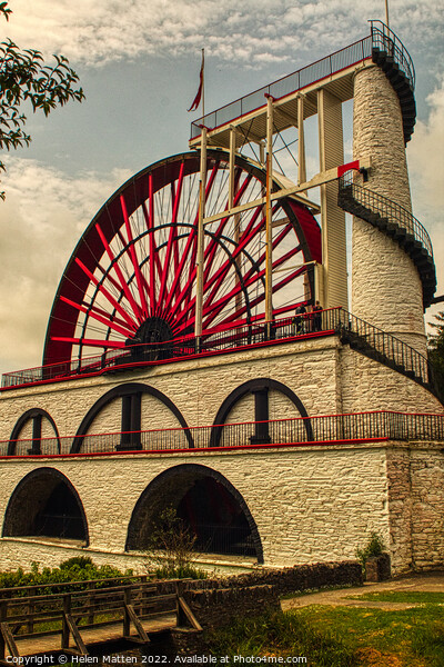 Laxey Wheel 6 Isle of Man Lady Isobella Picture Board by Helkoryo Photography