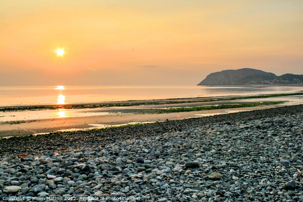 Pastel Sunrise Llandudno Beach Picture Board by Helkoryo Photography