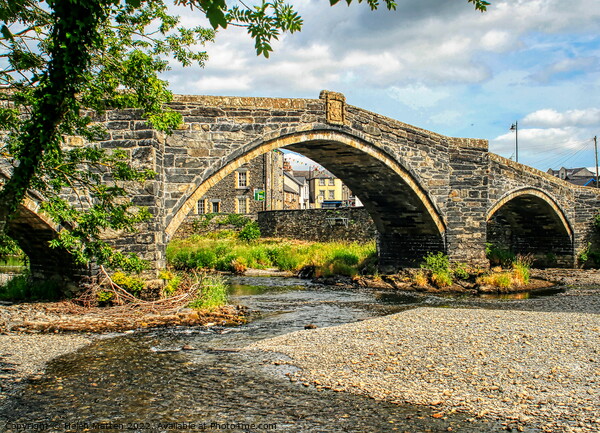 Pretty Bridge Wales Conwy Picture Board by Helkoryo Photography