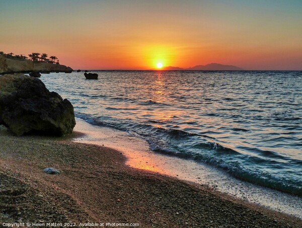 Red Sea Sunset Sharm el Sheikh Egypt 8 Picture Board by Helkoryo Photography