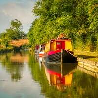 Buy canvas prints of Dreamy Afternoon on the Canal 1 by Helkoryo Photography