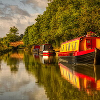 Buy canvas prints of Dreamy Afternoon on the Canal 2 by Helkoryo Photography