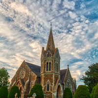 Buy canvas prints of St. John the Baptist Church, Lower Shuckburgh by Helkoryo Photography