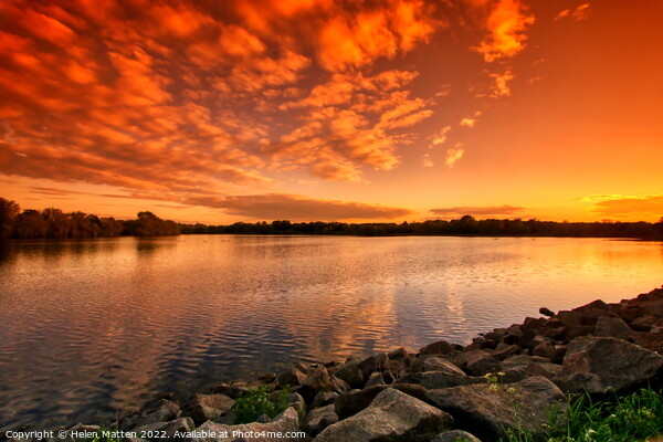 Serenity at Daventry Reservoir Picture Board by Helkoryo Photography