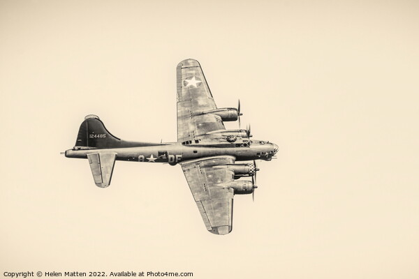 Boeing B-17G Flying Fortress left to right  Picture Board by Helkoryo Photography