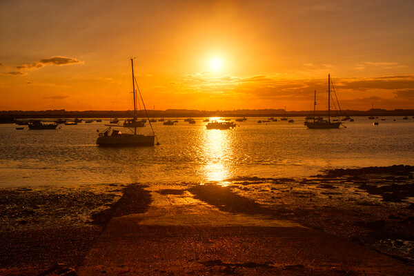 Bawdsey Quay Suffolk Sunset 2 Picture Board by Helkoryo Photography