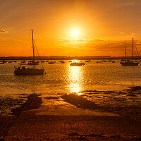 Buy canvas prints of Bawdsey Quay Suffolk Sunset 2 by Helkoryo Photography