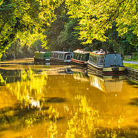 Buy canvas prints of A sultry afternoon on the Canal by Helkoryo Photography