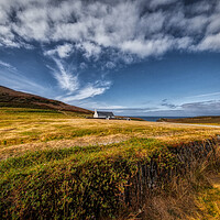 Buy canvas prints of Mwnt Church Wales by Helkoryo Photography